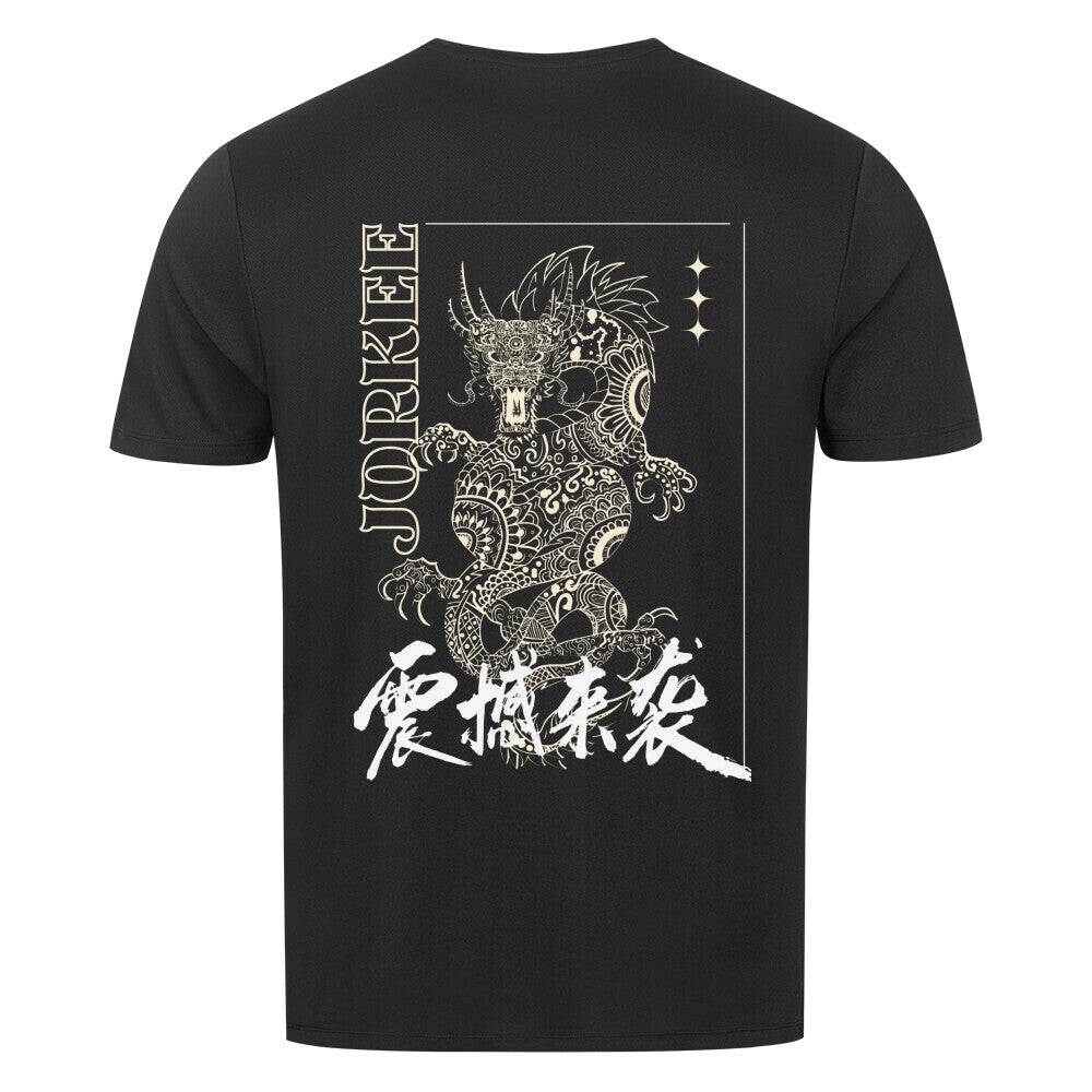 Jorkee Performance Shirt DRAGON schwarz - Sport-Shirt für Kampfsport