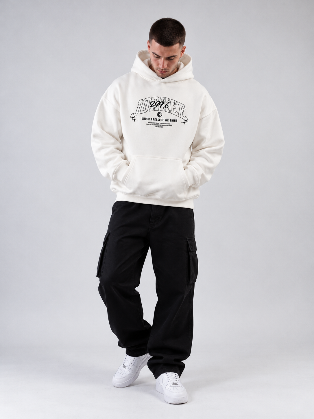 Oversized Hoodie - UNDER PRESSURE WE SHINE