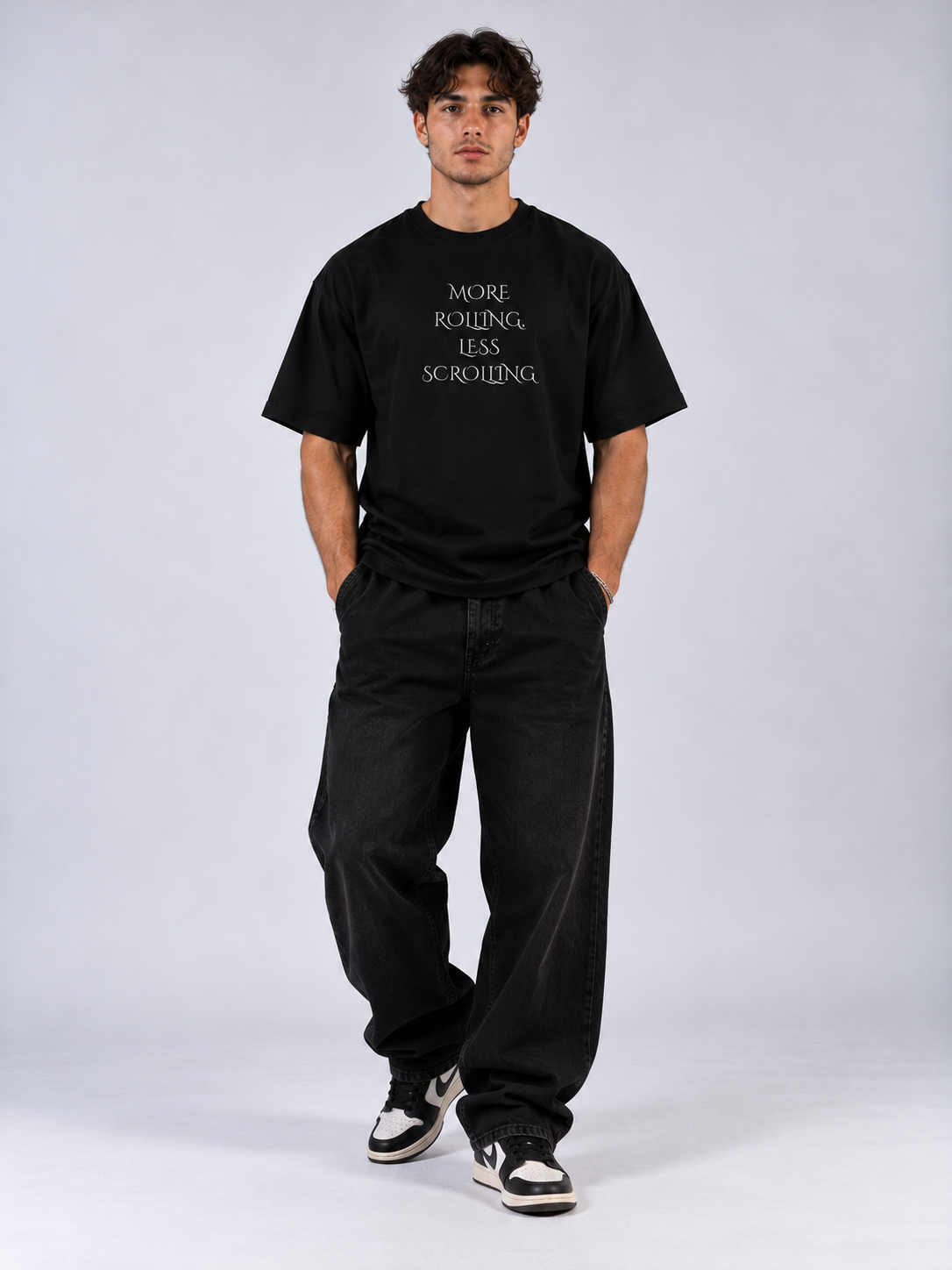 Oversized Shirt - MORE ROLLING LESS SCROLLING