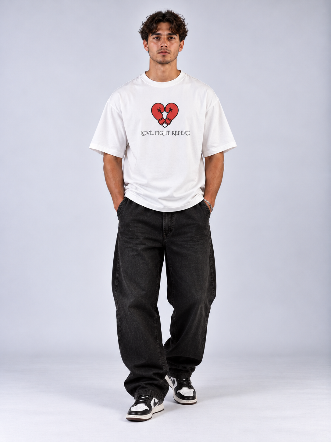 Oversized Shirt - LOVE. FIGHT. REPEAT.